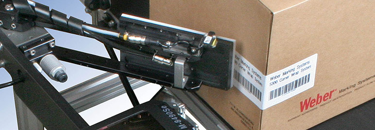 Model 5300 corner-wrap label printer applicator