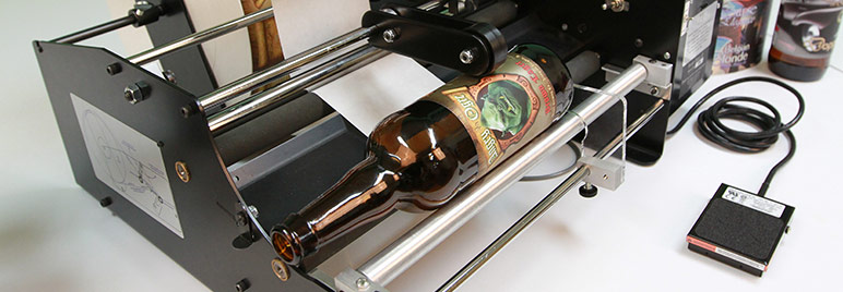 Bottle-Matic craft beer label applicator